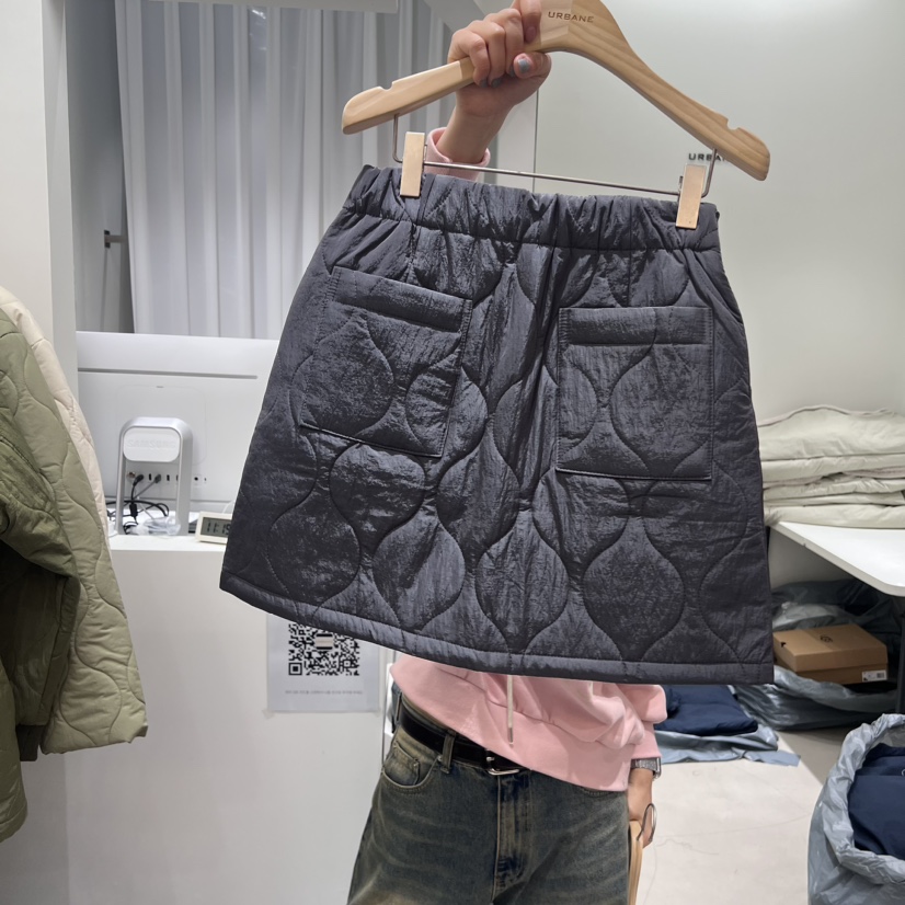URBANE-P韓國直郵東大門代購女裝新品職業熱賣時尚短裙填充URBANE-P短裙圖色2