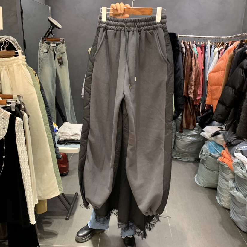 LADYBLACK直郵韓國代購女裝新款真品職業熱賣人氣休閑褲填充LADYBLACK休閑褲圖色2
