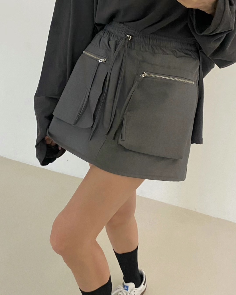 MORAN/MOSCO韓國直郵東大門實拍女裝新品休閑熱賣裙褲口袋MORAN/MOSCO裙褲