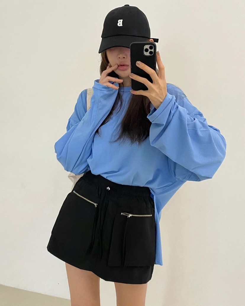 MORAN/MOSCO韓國直郵東大門實拍女裝新品休閑熱賣裙褲口袋MORAN/MOSCO裙褲圖色2