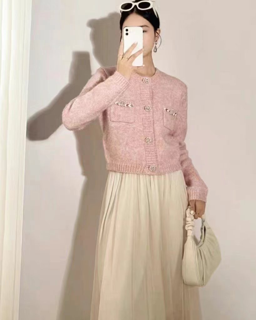 Y.BUTTERFIY韓國直郵東大門代購女裝新品推薦休閑針織衫開衫Y.BUTTERFIY針織衫