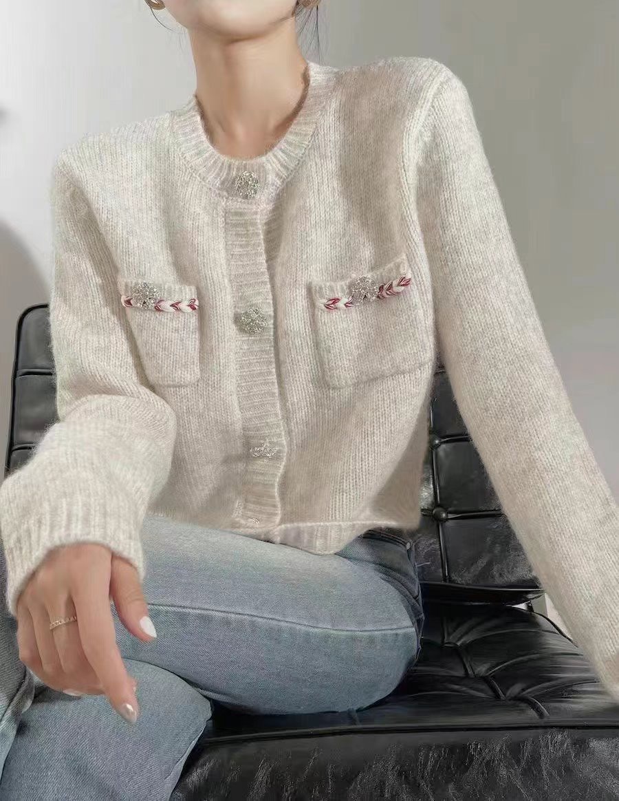 Y.BUTTERFIY韓國直郵東大門代購女裝新品推薦休閑針織衫開衫Y.BUTTERFIY針織衫圖色2