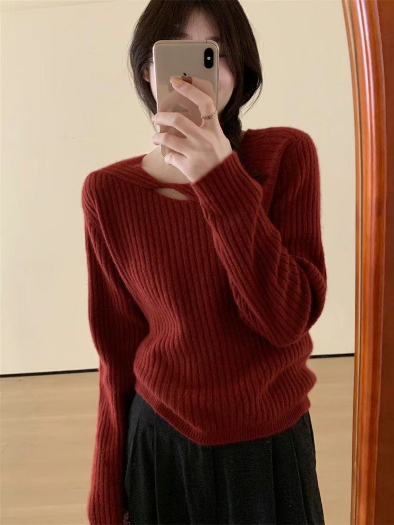 Y.BUTTERFIY韓國直郵女裝新品推薦24秋冬人氣休閑針織衫Y.BUTTERFIY針織衫圖色2