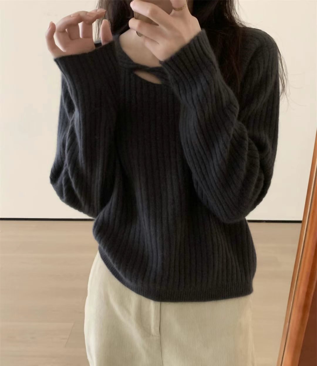 Y.BUTTERFIY韓國直郵女裝新品推薦24秋冬人氣休閑針織衫Y.BUTTERFIY針織衫圖色3