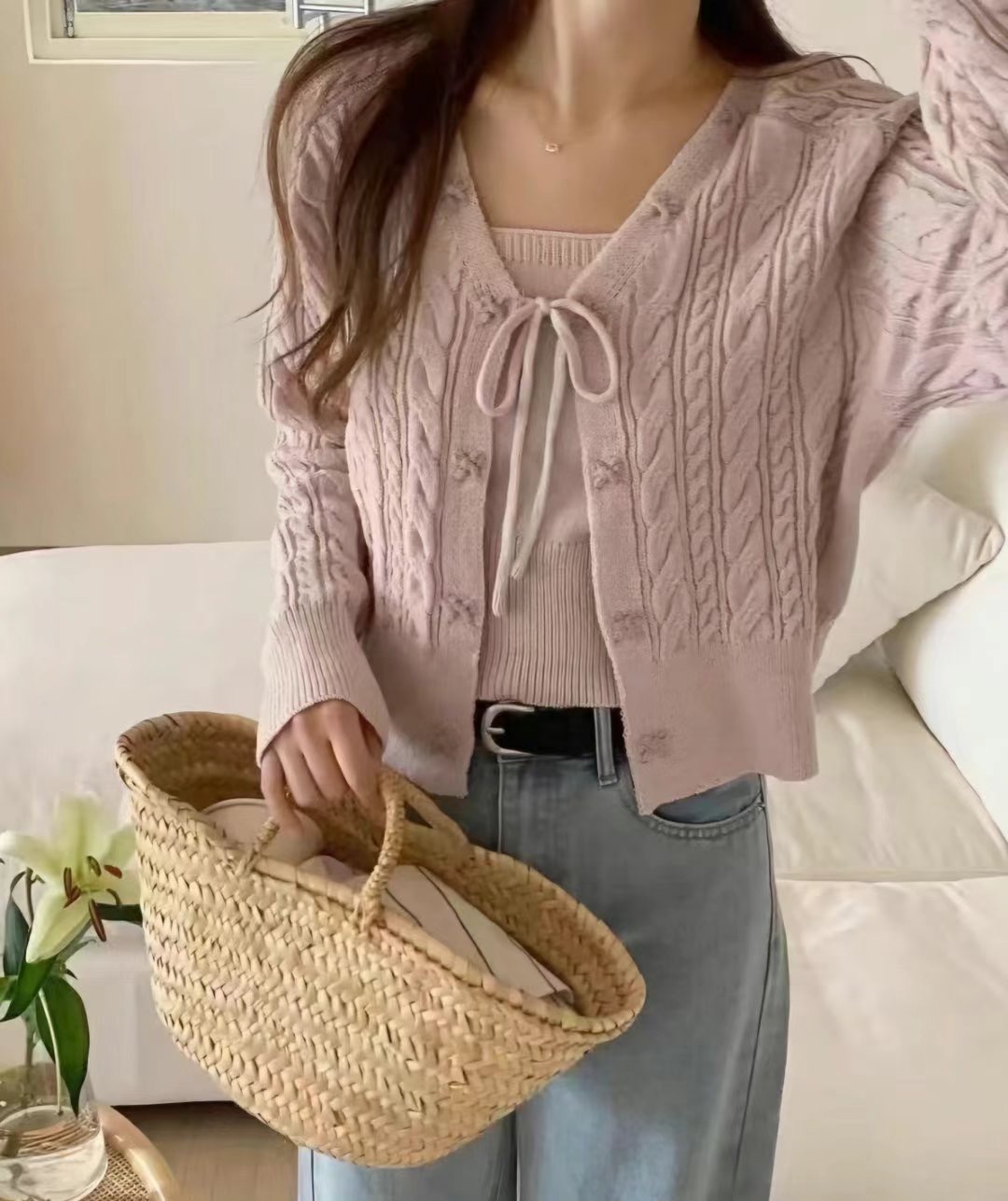 Y.BUTTERFIY韓國直郵東大門實拍女裝新品人氣真品時尚套裝Y.BUTTERFIY套裝圖色2