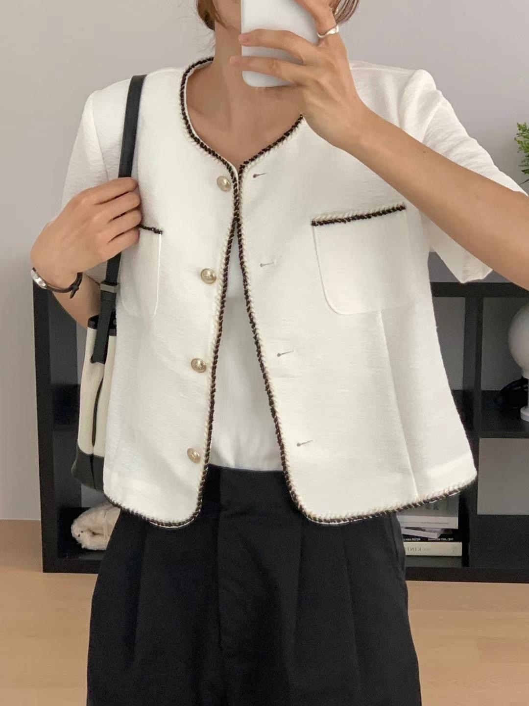 MUTE直郵韓國代購女裝新款真品人氣休閑職業熱賣時尚24秋冬夾克ENCHO夾克圖色2