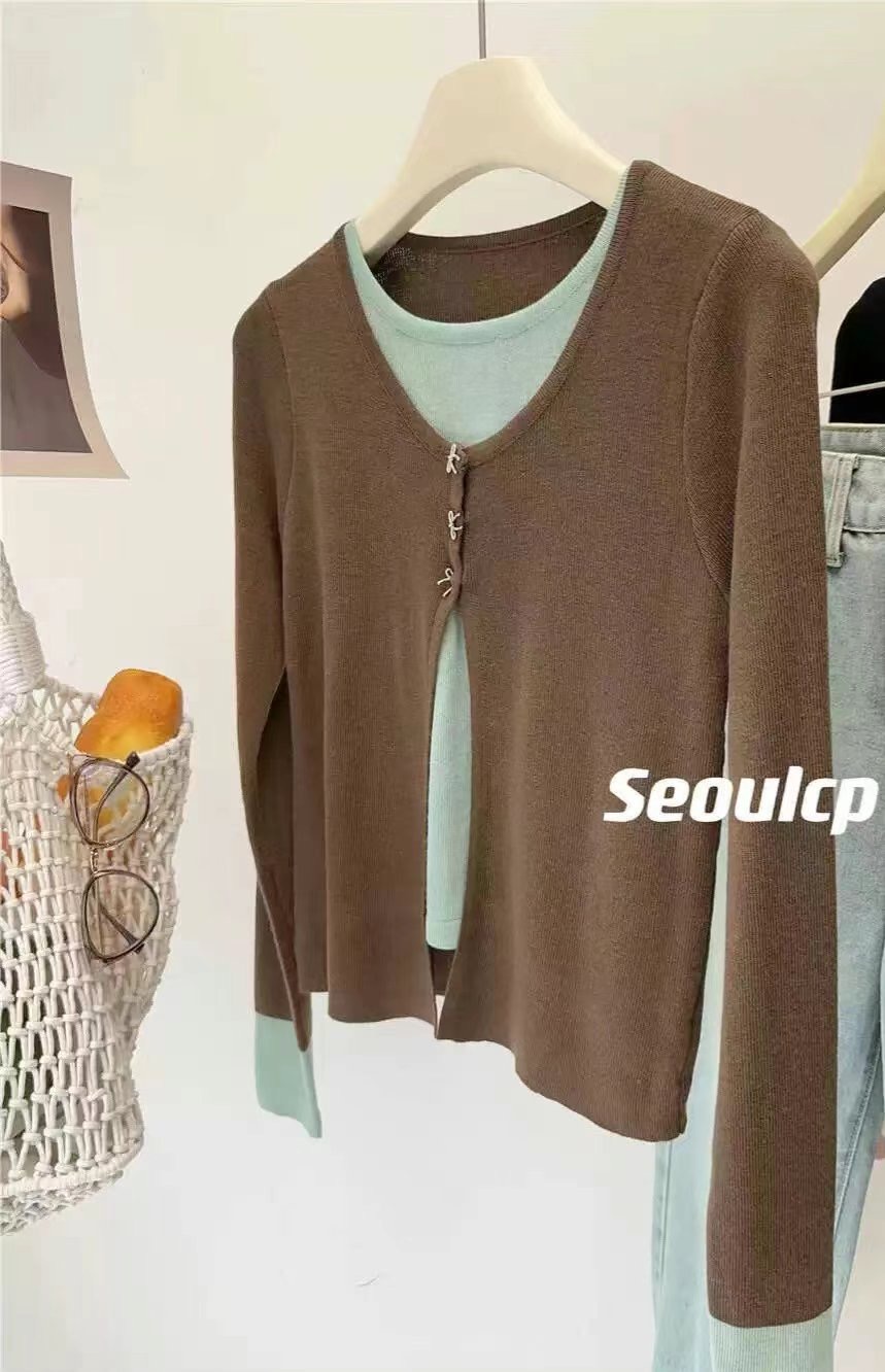 Y.BUTTERFIY韓國直郵女裝新款推薦人氣休閑職業真品針織衫Y.BUTTERFIY針織衫圖色2