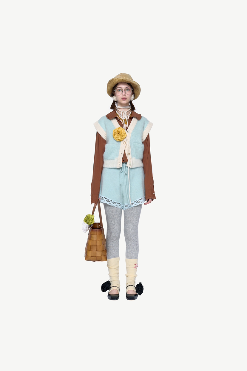 POLAROMO直郵韓國代購女裝新品熱賣職業時尚24秋冬真品馬甲POLAROMO馬甲