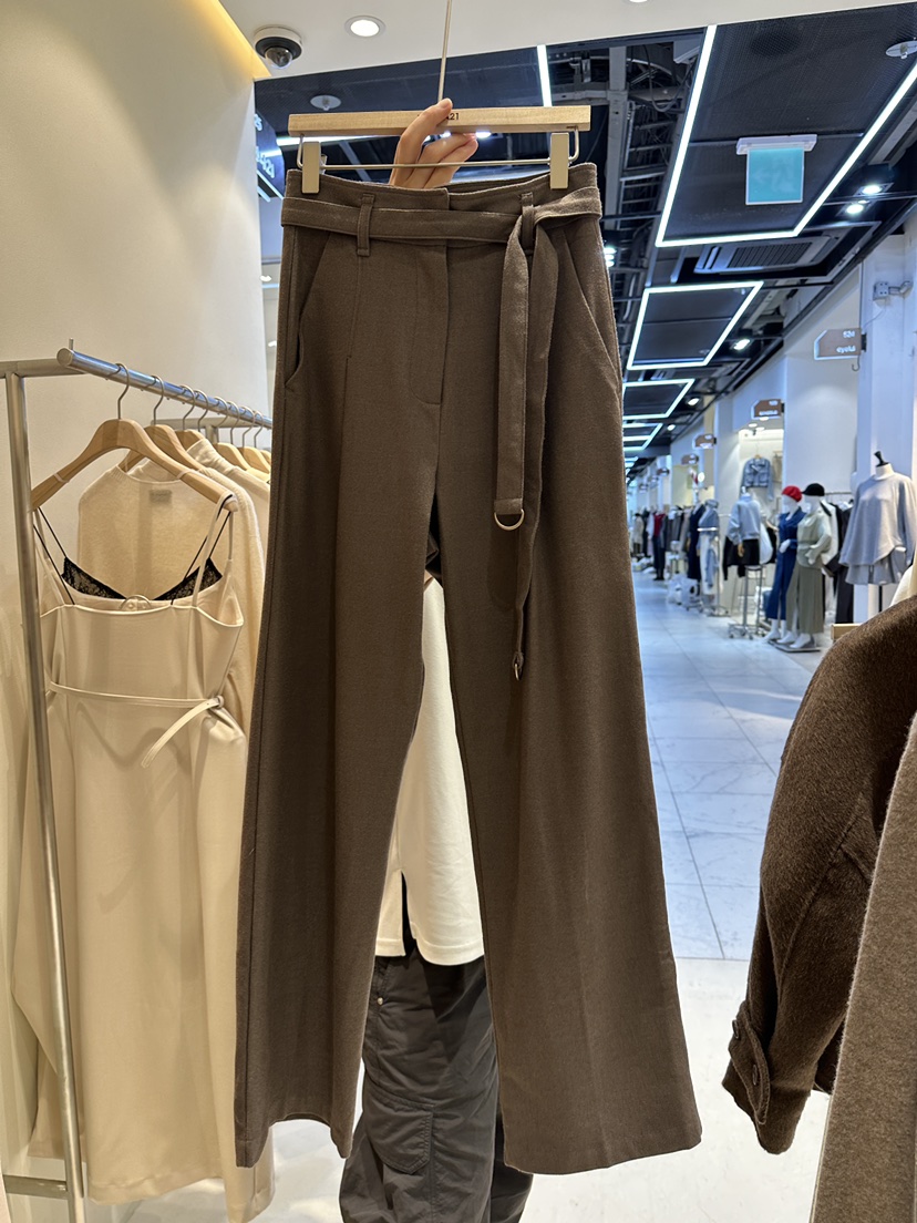 HANNA21韓國直郵東大門代購女裝新品休閑正裝褲西褲含腰帶HANNA21正裝褲/西褲