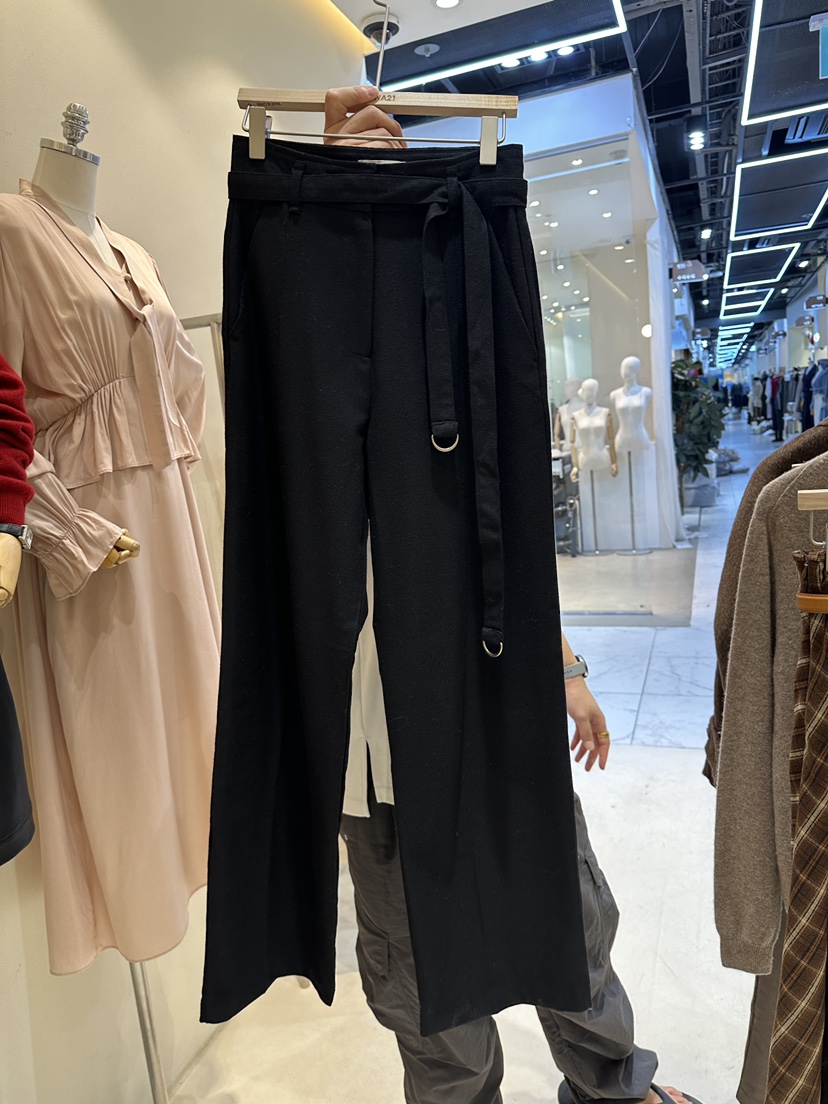HANNA21韓國直郵東大門代購女裝新品休閑正裝褲西褲含腰帶HANNA21正裝褲/西褲圖色2