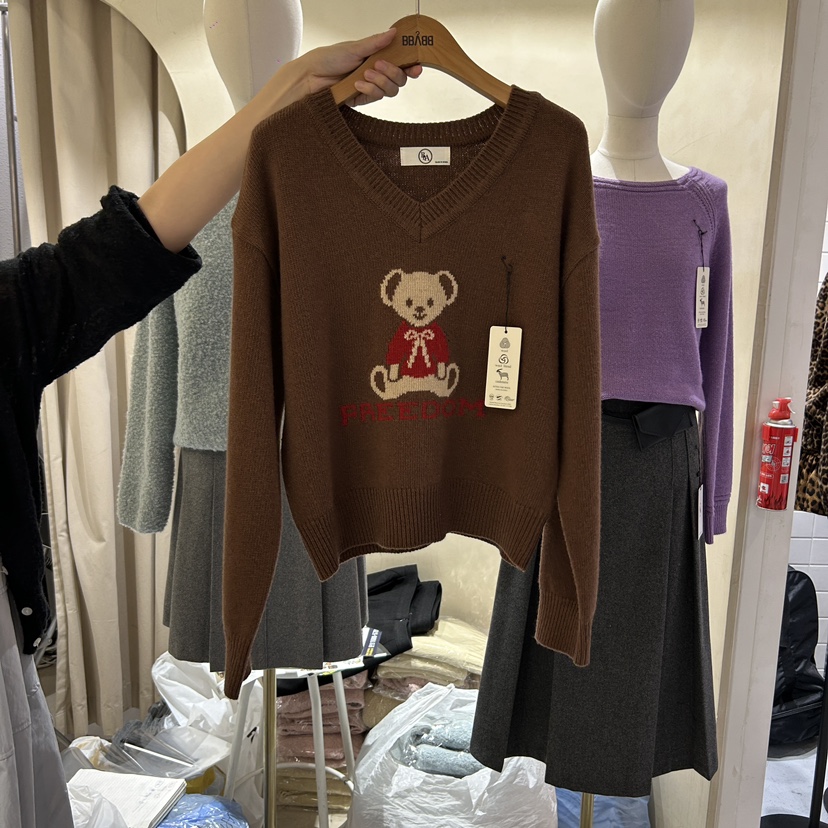 BBABBA-L直郵韓國代購女裝新款24秋冬職業熱賣人氣真品毛衣BBABBA-L毛衣圖色3