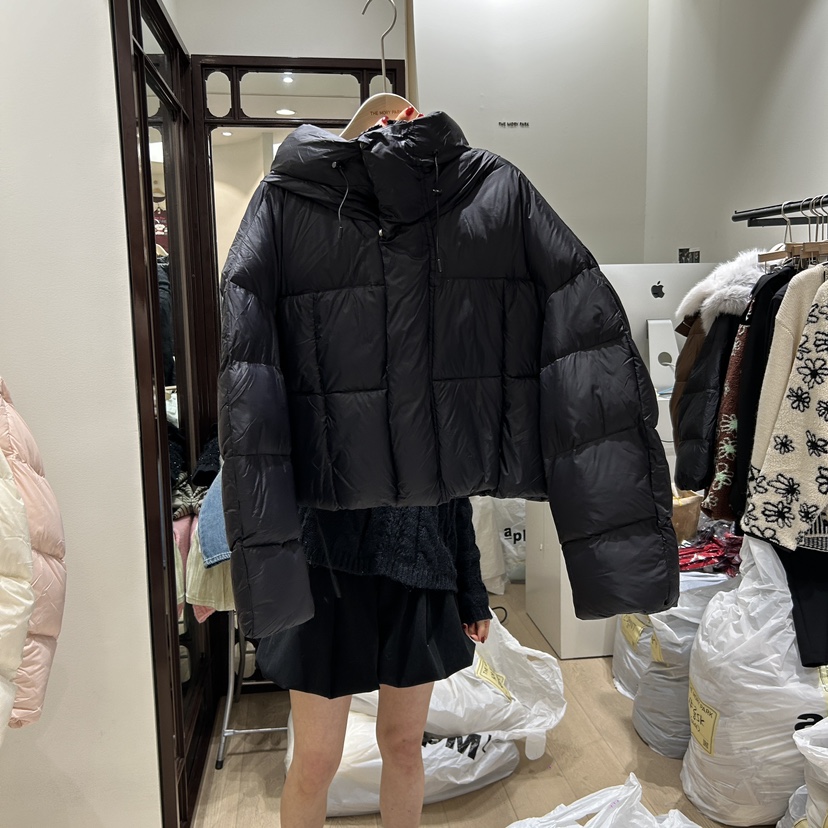 THE MORY PARK韓國直郵女裝新品休閑真品短款棉服鵝填充物THE MORY PARK短款棉服圖色3