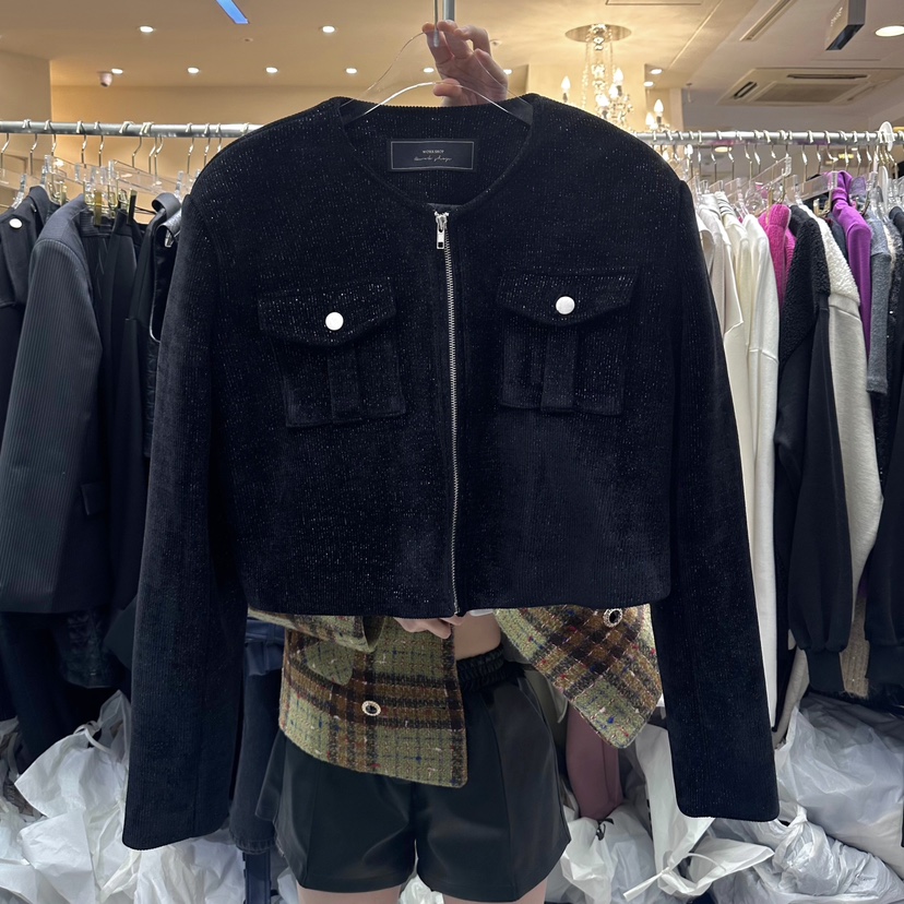 Work_shop韓國直郵東大門實拍女裝新款職業時尚24秋冬夾克Work_shop夾克圖色2