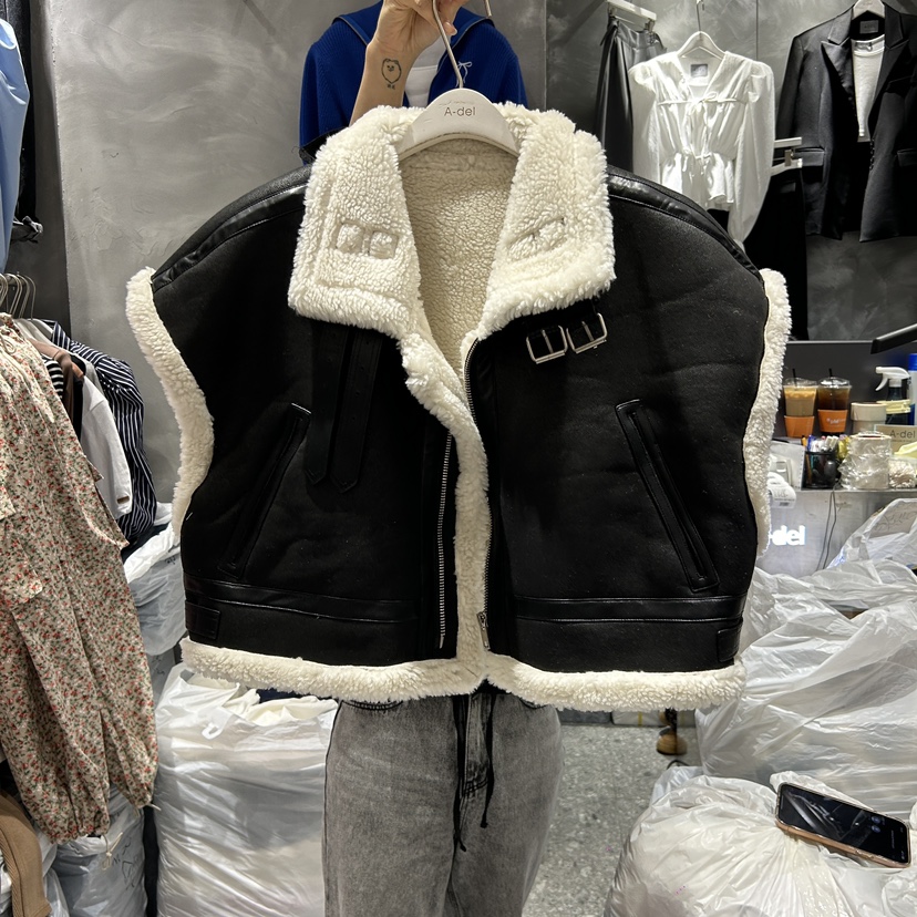 A-DEL韓國直郵東大門實拍女裝新品熱賣24秋冬休閑職業馬甲A-DEL馬甲圖色2