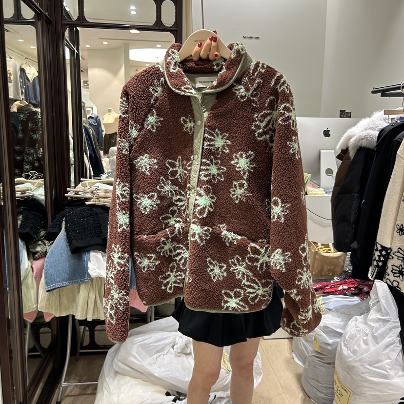 THE MORY PARK韓國直郵東大門代購女裝新款熱賣時尚夾克絨THE MORY PARK夾克圖色2