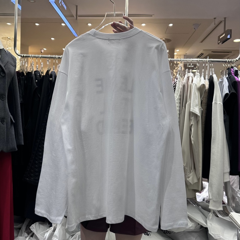 Work_shop韓國直郵東大門代購女裝新款熱賣職業24秋冬長袖T恤Work_shop長袖T恤