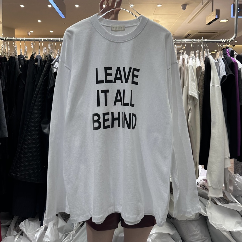 Work_shop韓國直郵東大門代購女裝新款熱賣職業24秋冬長袖T恤Work_shop長袖T恤圖色1