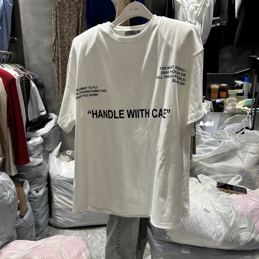 A-DEL直郵韓國代購女裝新品熱賣真品人氣24秋冬推薦休閑T恤A-DELT恤圖色1