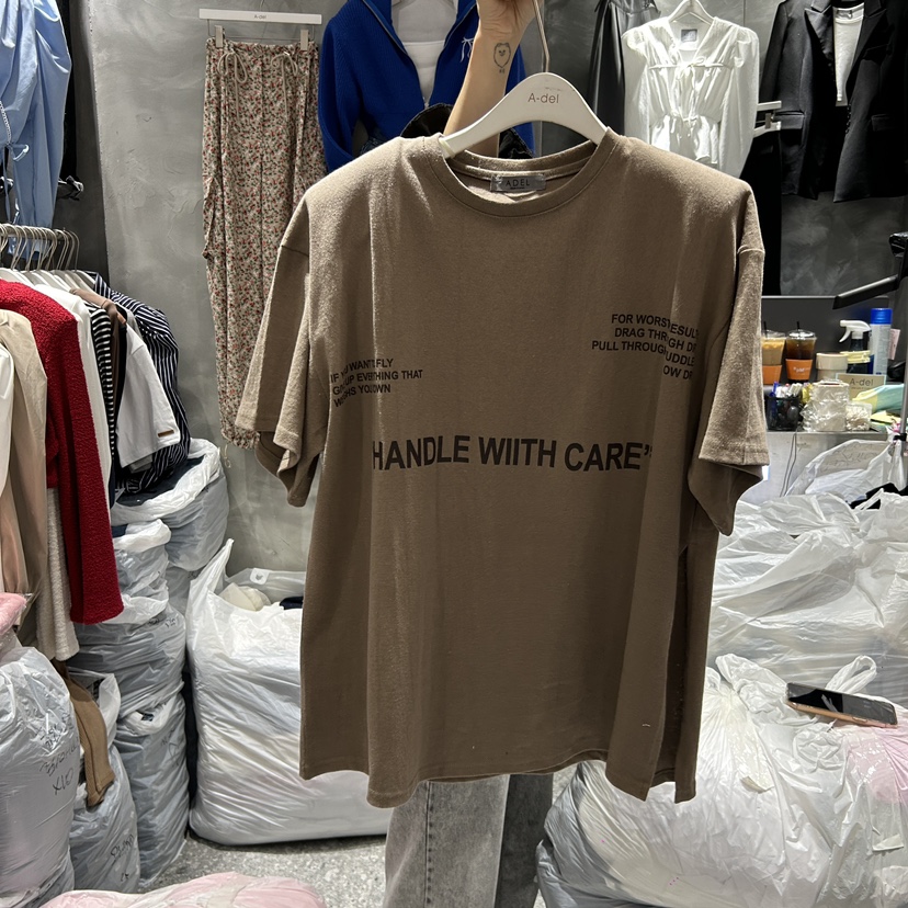 A-DEL直郵韓國代購女裝新品熱賣真品人氣24秋冬推薦休閑T恤A-DELT恤圖色2