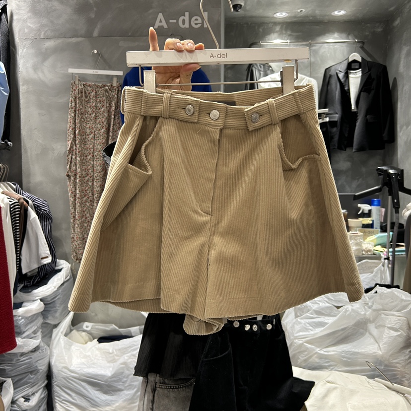A-DEL韓國直郵東大門代購女裝新款24秋冬休閑時尚熱賣短褲A-DEL短褲圖色2