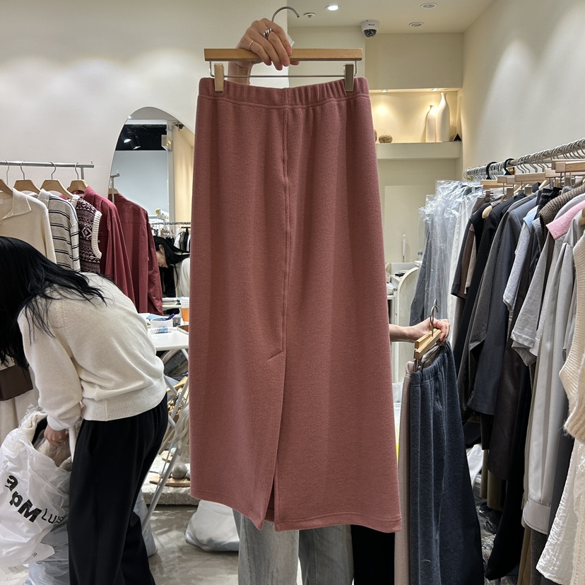 YIKHO STYLE直郵韓國代購女裝新品熱賣24秋冬休閑真品長裙YIKHO STYLE長裙