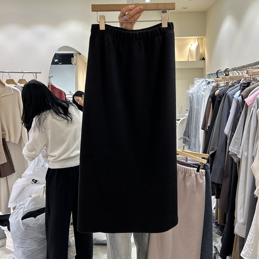 YIKHO STYLE直郵韓國代購女裝新品熱賣24秋冬休閑真品長裙YIKHO STYLE長裙圖色2