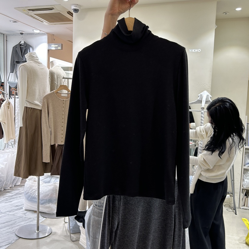 YIKHO STYLE直郵韓國代購女裝新品推薦休閑24秋冬長袖T恤YIKHO STYLE長袖T恤圖色4