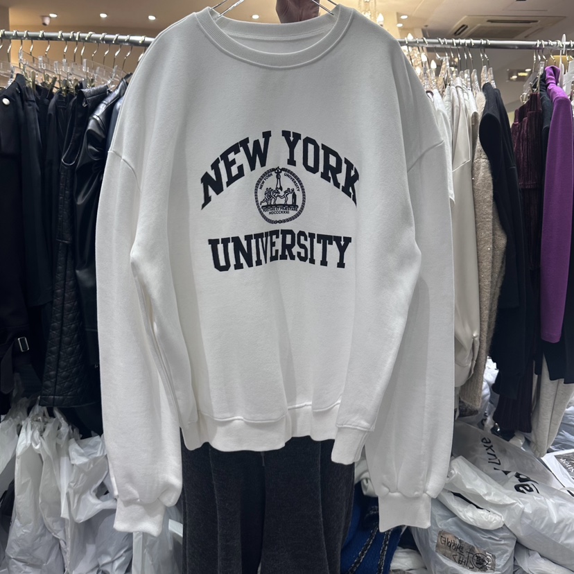 Work_shop韓國直郵女裝新款真品休閑推薦人氣24秋冬職業衛衣Work_shop衛衣