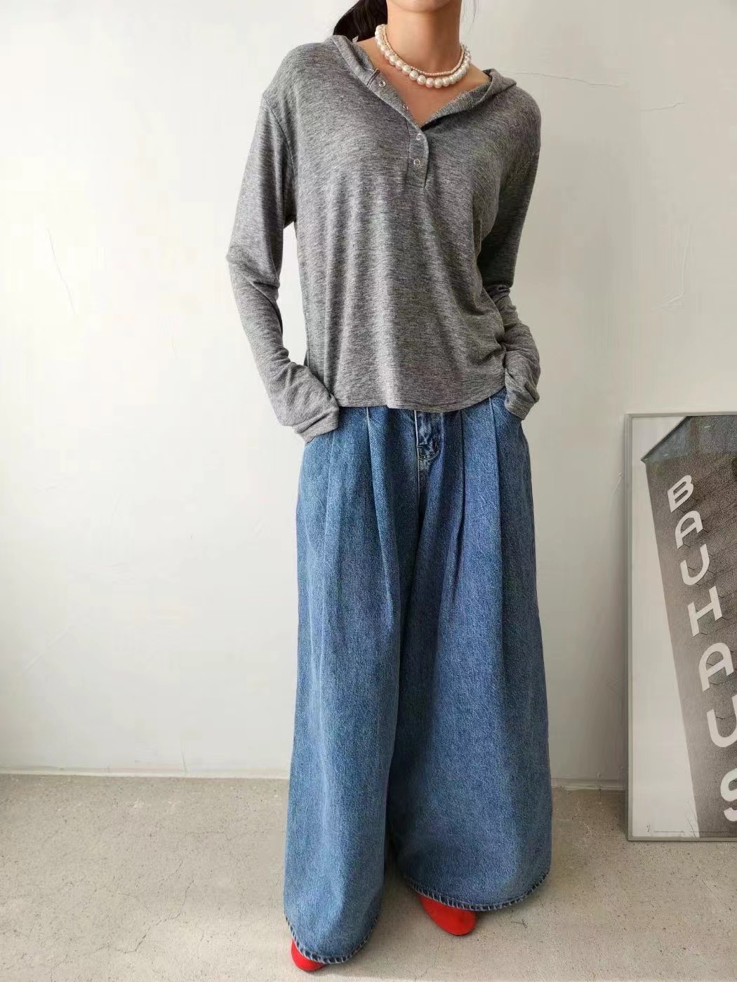 LAYERING直郵韓國代購女裝新款休閑24秋冬真品推薦長袖T恤LAYERING長袖T恤圖色2