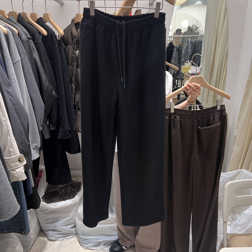 MAJDAN韓國直郵女裝新款24秋冬人氣時尚推薦休閑休閑褲羊毛MAJDAN休閑褲圖色3
