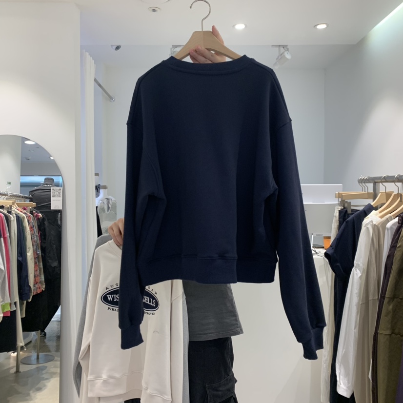 FAR韓國直郵女裝新款休閑24秋冬人氣推薦熱賣時尚衛衣刺繡X-MOOD衛衣