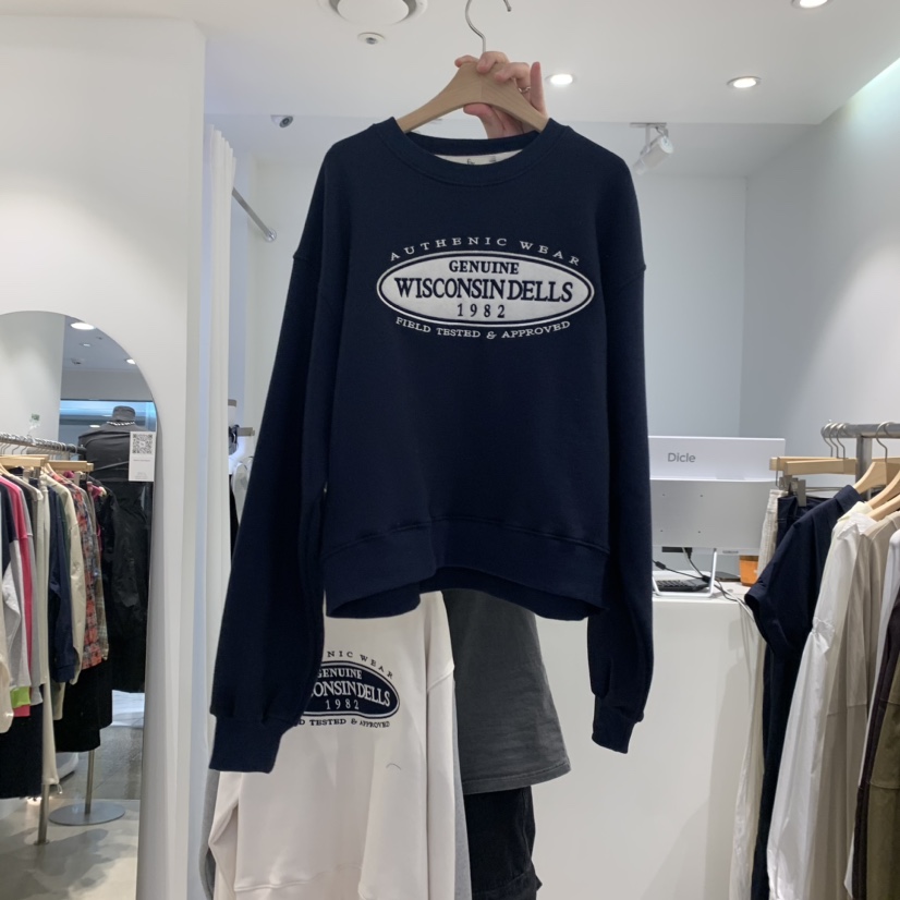 FAR韓國直郵女裝新款休閑24秋冬人氣推薦熱賣時尚衛衣刺繡X-MOOD衛衣圖色3