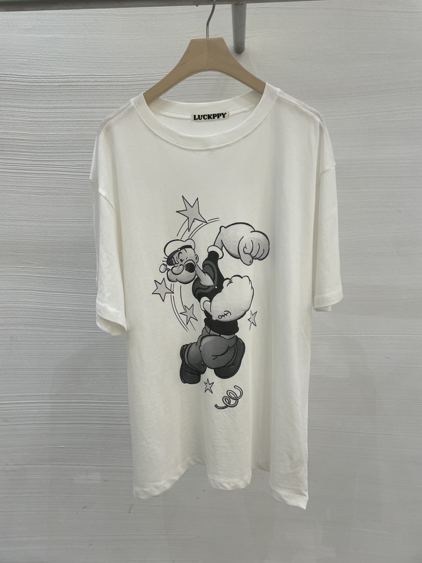 LUCKPPY韓國直郵東大門代購女裝新品真品人氣24秋冬時尚T恤LUCKPPYT恤圖色1