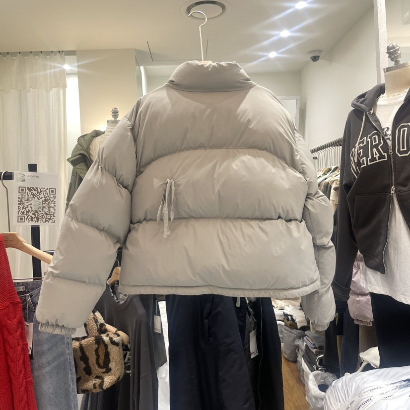 UNCOVER韓國直郵女裝新品職業人氣熱賣真品休閑時尚短款棉服UNCOVER短款棉服