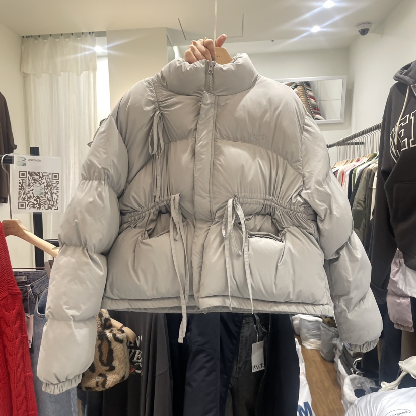 UNCOVER韓國直郵女裝新品職業人氣熱賣真品休閑時尚短款棉服UNCOVER短款棉服圖色2