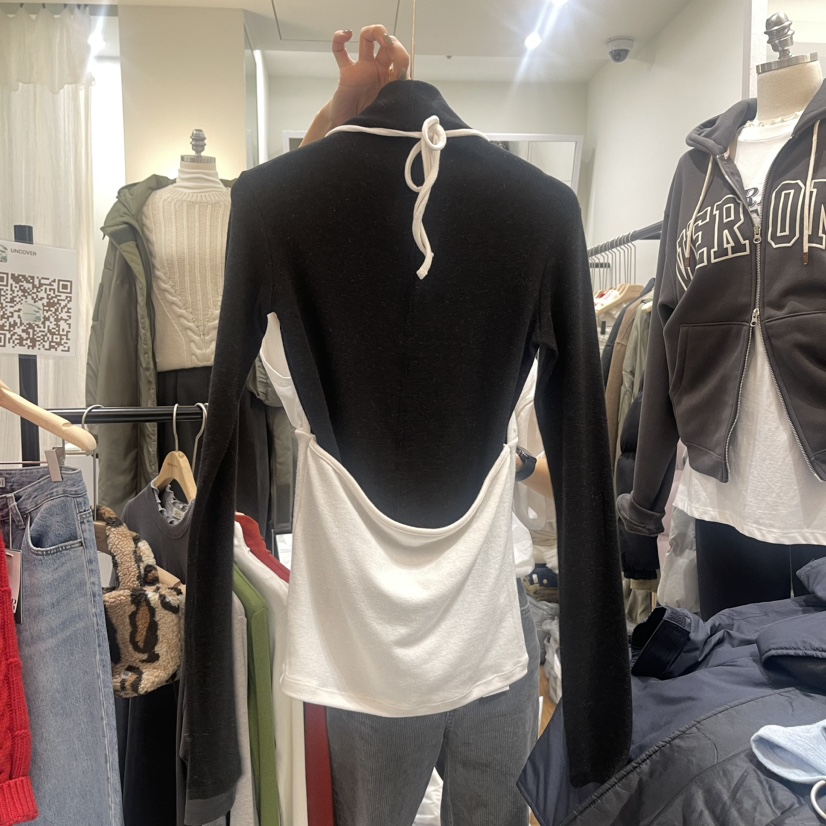 UNCOVER韓國直郵東大門代購女裝新品職業吊帶背心不含內搭安哥拉UNCOVER吊帶/背心