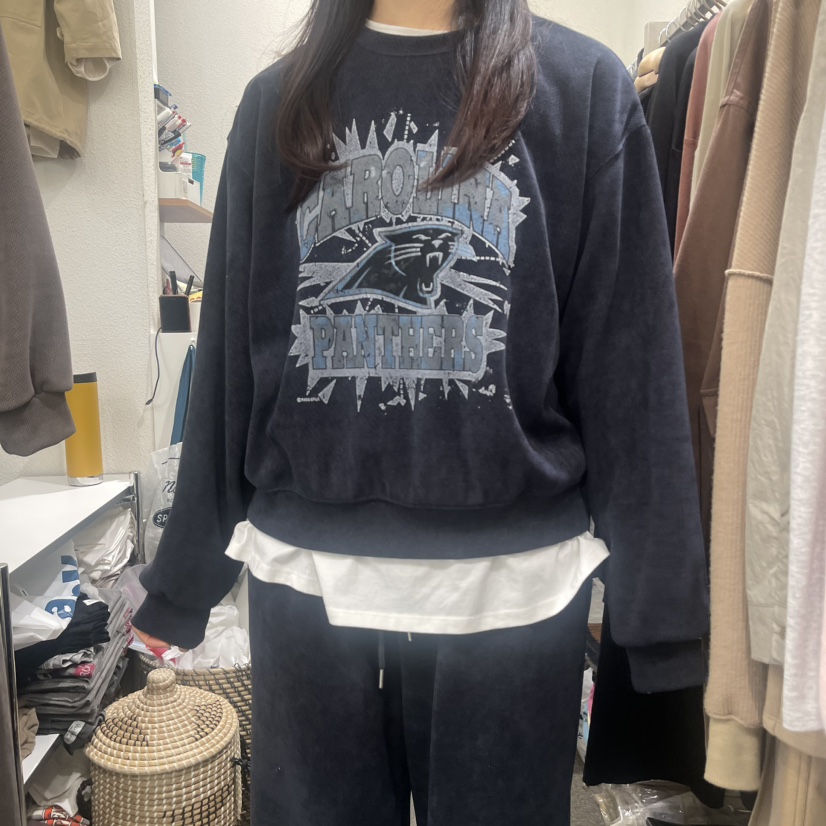 VILLABUTTON韓國直郵東大門實拍女裝新品真品人氣時尚24秋冬衛衣VILLABUTTON衛衣