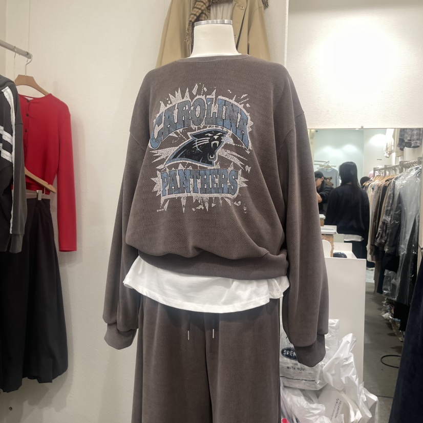 VILLABUTTON韓國直郵東大門實拍女裝新品真品人氣時尚24秋冬衛衣VILLABUTTON衛衣圖色2
