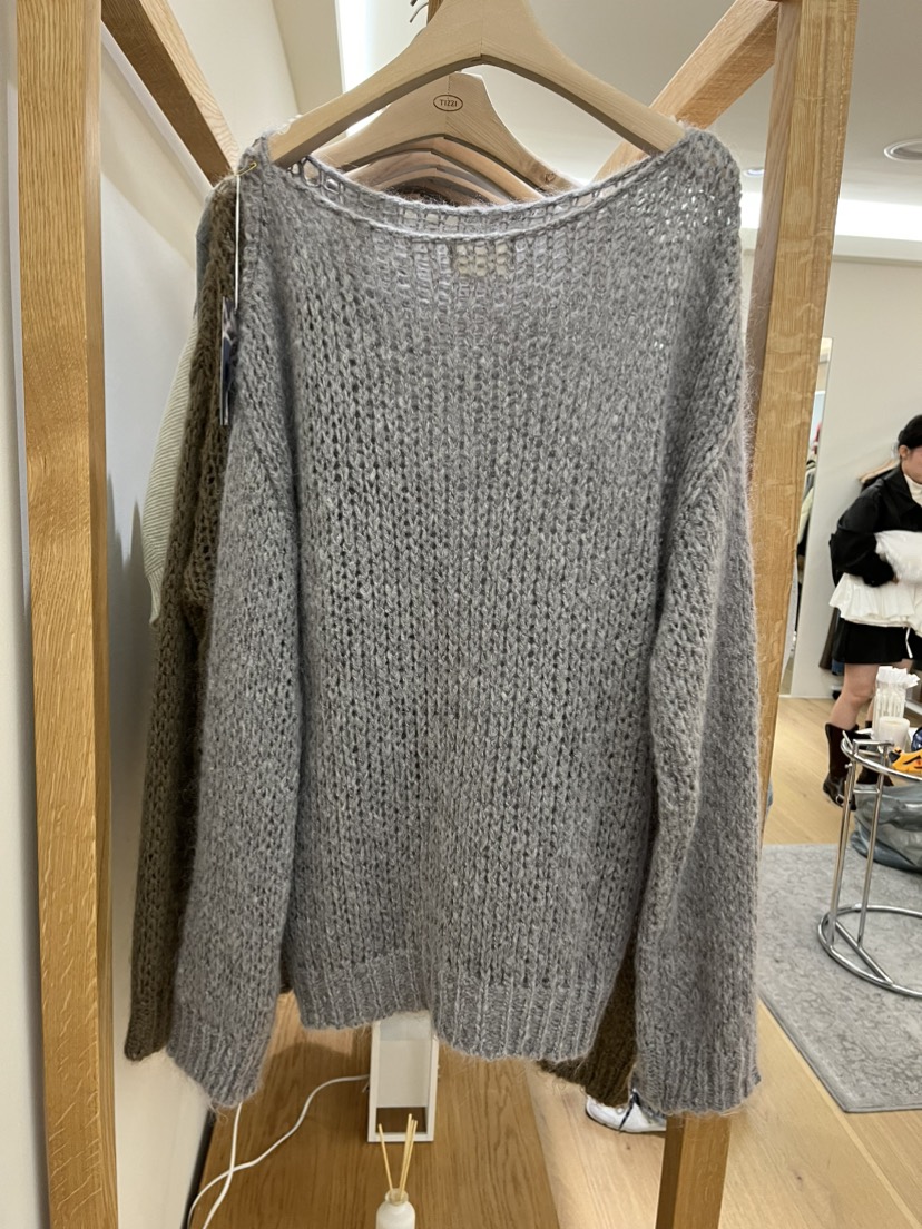 TIZZI韓國直郵東大門實拍女裝新品24秋冬真品人氣休閑針織衫TIZZI針織衫