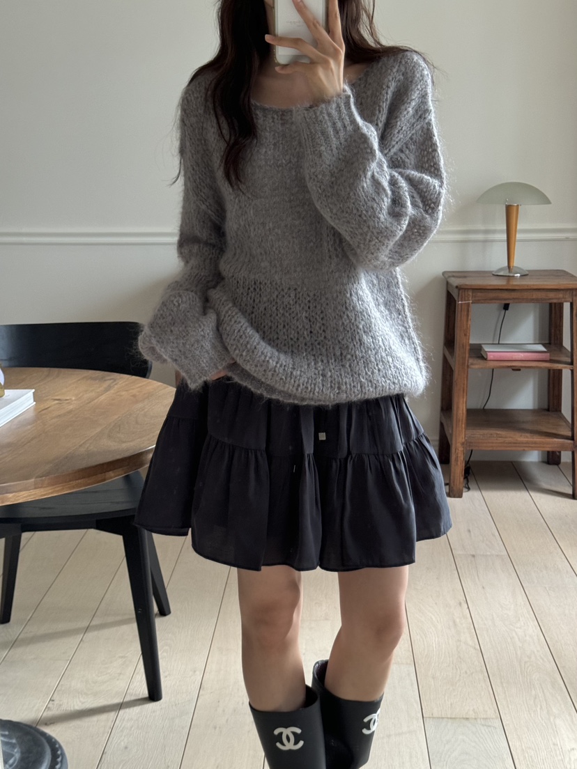 TIZZI韓國直郵東大門實拍女裝新品24秋冬真品人氣休閑針織衫TIZZI針織衫