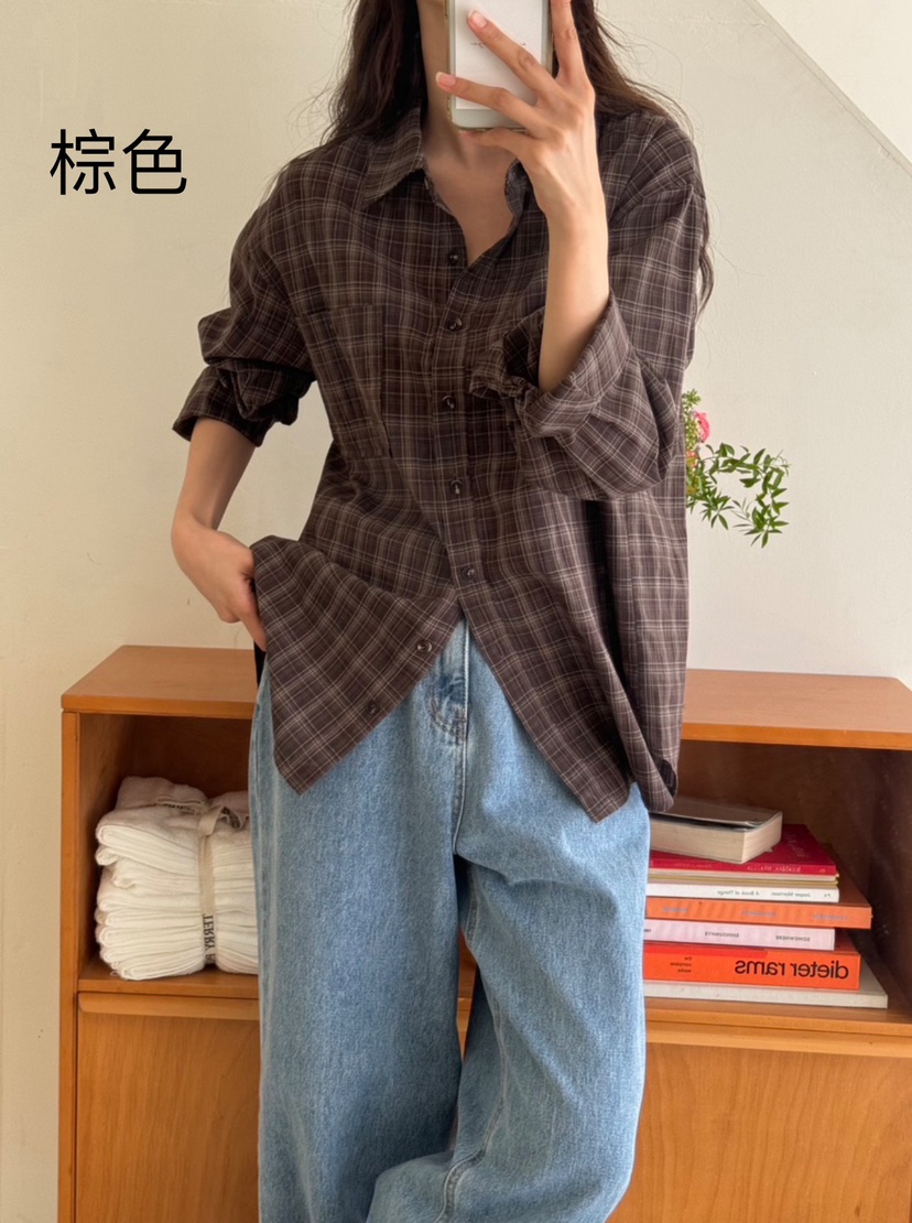 TIZZI韓國直郵東大門代購女裝新品人氣真品24秋冬襯衫蕾絲衫TIZZI襯衫/蕾絲衫圖色3