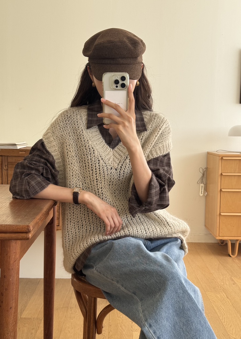 TIZZI韓國直郵女裝新款推薦真品熱賣人氣職業時尚休閑24秋冬馬甲TIZZI馬甲