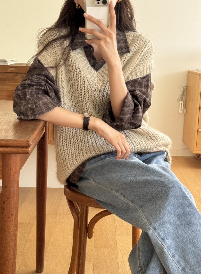 TIZZI韓國直郵女裝新款推薦真品熱賣人氣職業時尚休閑24秋冬馬甲TIZZI馬甲