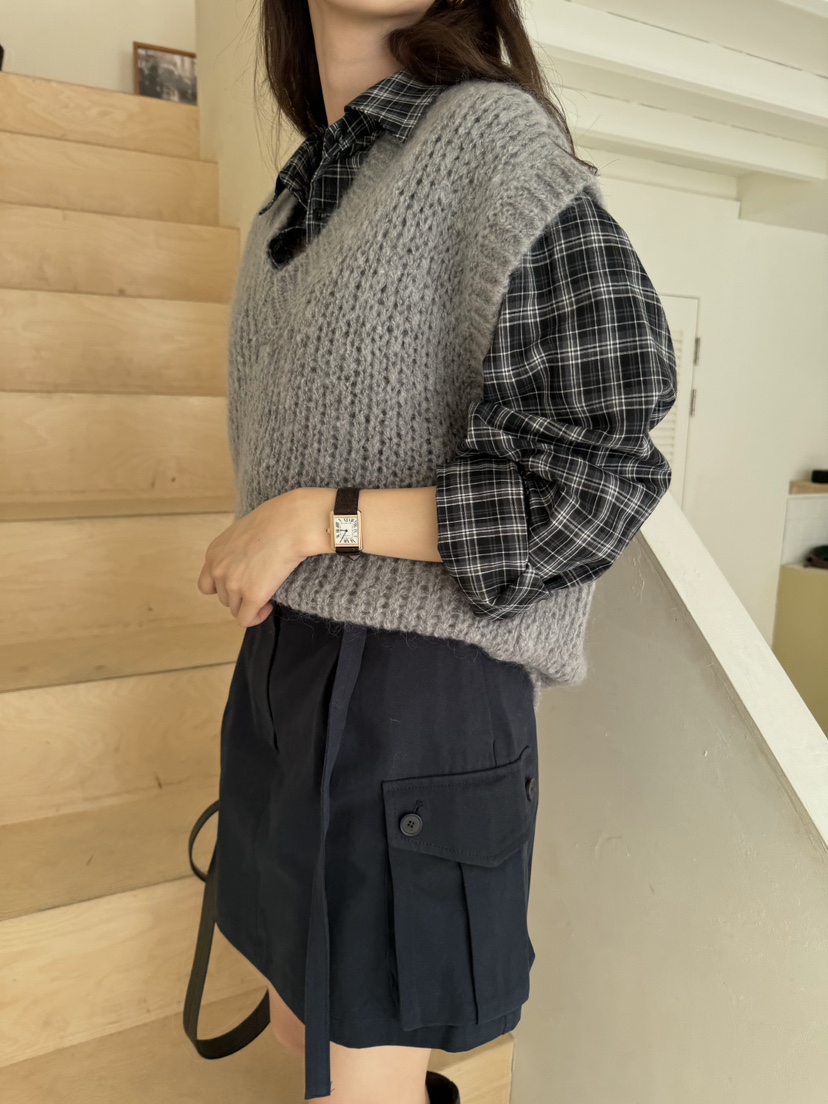 TIZZI韓國直郵女裝新款推薦真品熱賣人氣職業時尚休閑24秋冬馬甲TIZZI馬甲