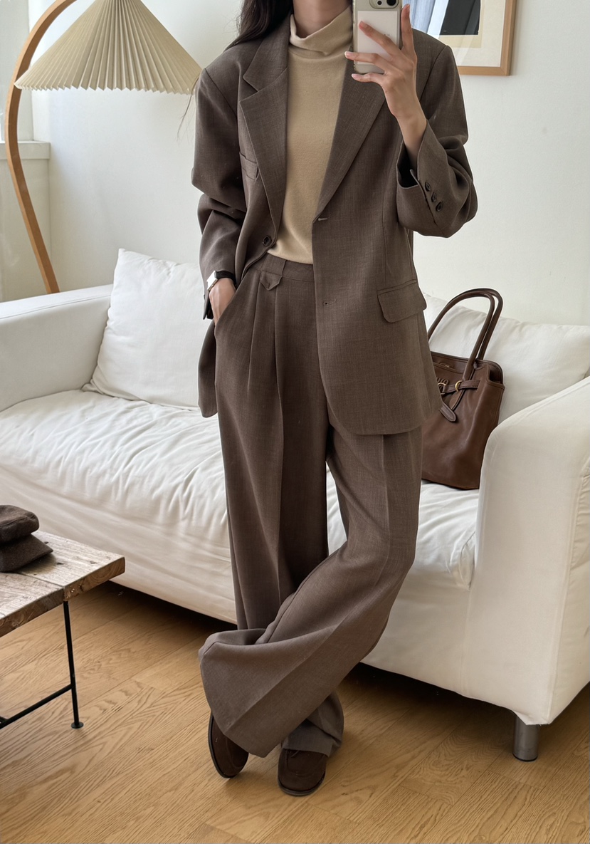 TIZZI韓國直郵東大門代購女裝新款職業時尚休閑人氣24秋冬休閑褲TIZZI休閑褲