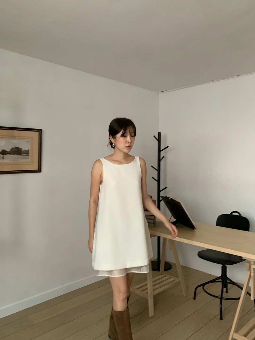 POETE韓國直郵東大門實拍女裝新品人氣休閑推薦熱賣職業連衣裙POETE連衣裙圖色1