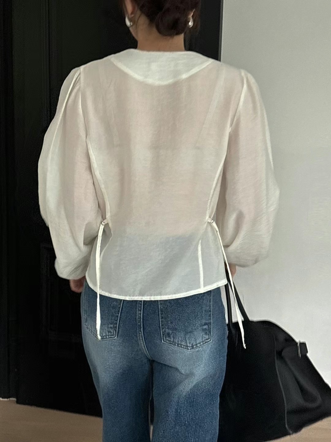 POETE韓國直郵女裝新品休閑時尚24秋冬推薦真品襯衫蕾絲衫POETE襯衫/蕾絲衫