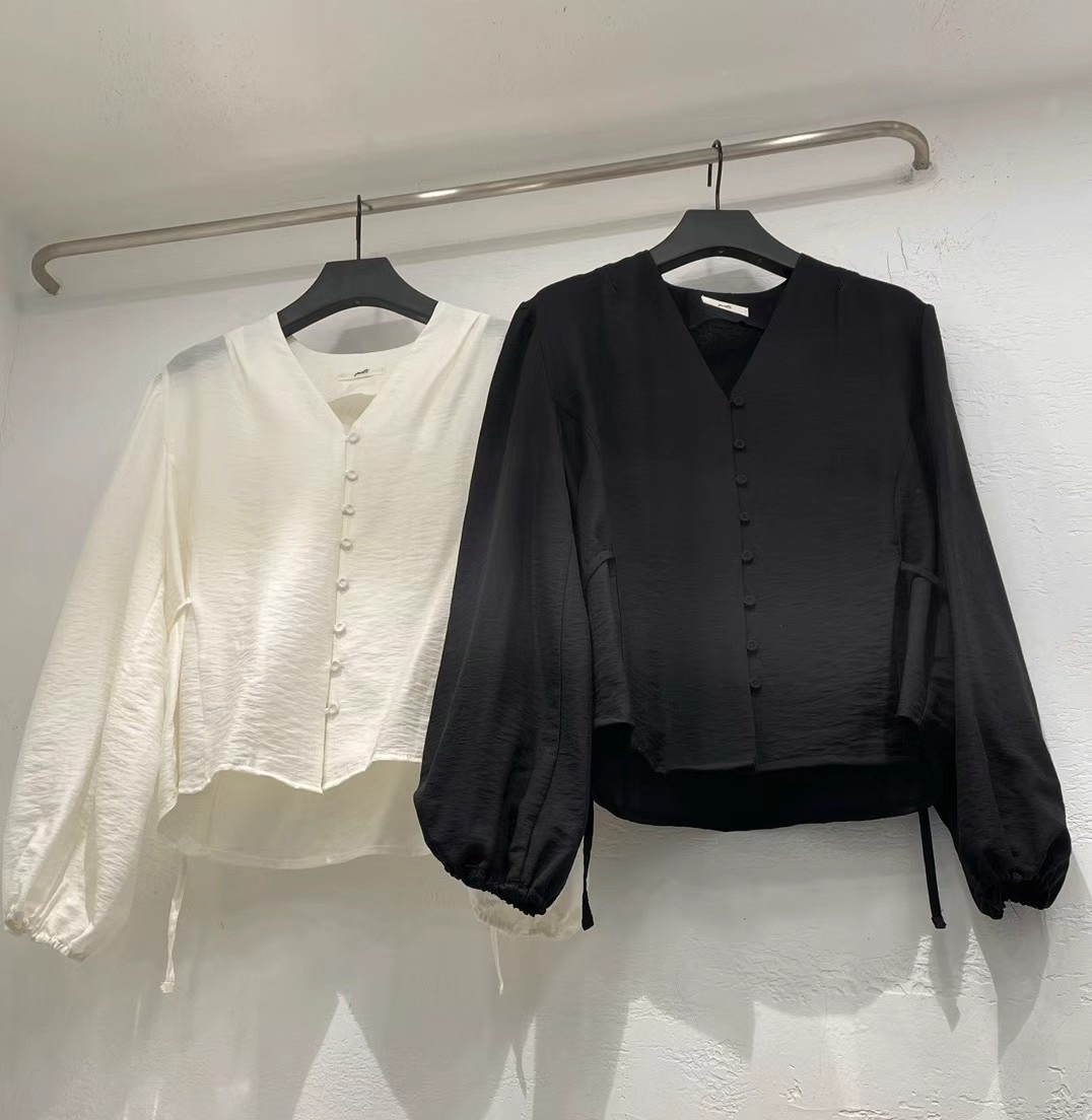 POETE韓國直郵女裝新品休閑時尚24秋冬推薦真品襯衫蕾絲衫POETE襯衫/蕾絲衫