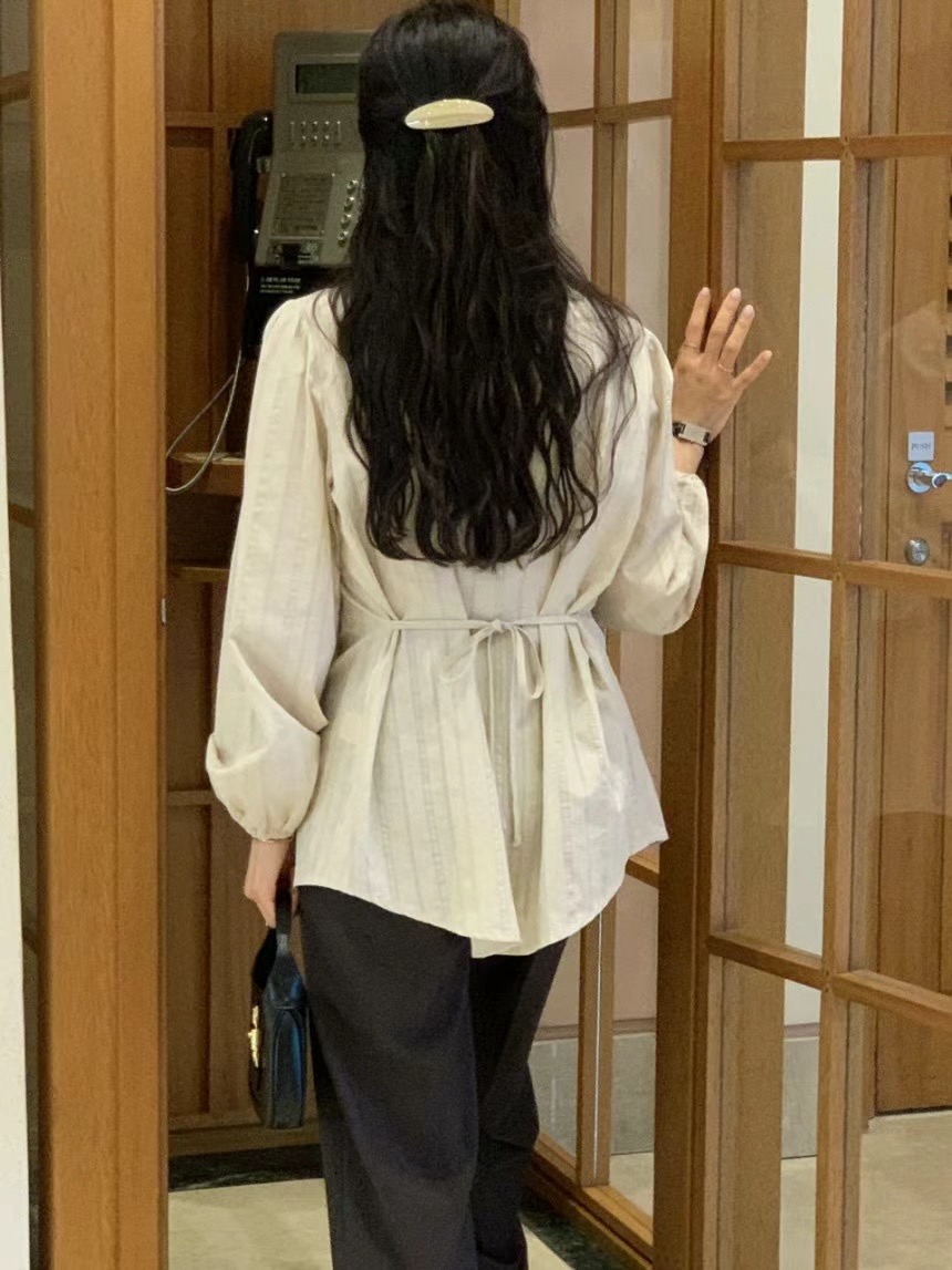 POETE直郵韓國代購女裝新品人氣真品24秋冬熱賣襯衫蕾絲衫POETE襯衫/蕾絲衫