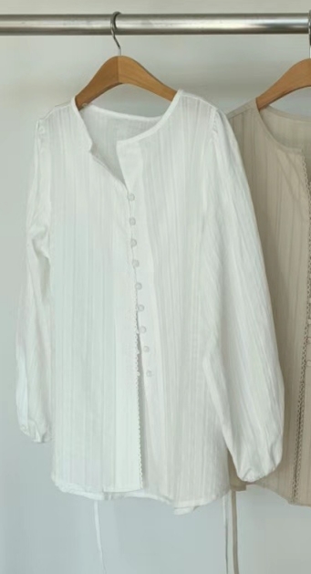 POETE直郵韓國代購女裝新品人氣真品24秋冬熱賣襯衫蕾絲衫POETE襯衫/蕾絲衫圖色1